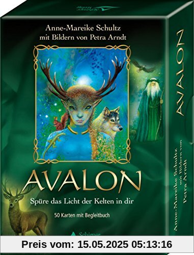 Avalon: Spüre das Licht der Kelten in dir - Kartenset, 50 Karten mit Begleitbuch