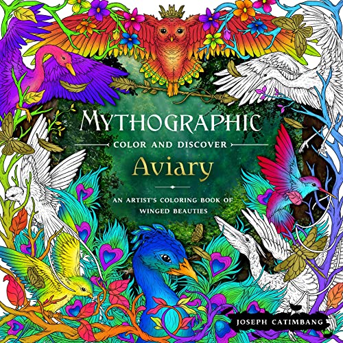 Aviary: An Artist’s Coloring Book of Winged Beauties (Mythographic) von Castle Point Books