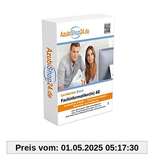 AzubiShop24.de Basis-Lernkarten Fachinformatiker / Fachinformatikerin: Erfolgreiche Prüfungsvorbereitung auf die Abschlussprüfung Anwendungsentwicklung AzubiShop24.de Basis-Lernkarten Fachinformatiker / Fachinformatikerin: Erfolgreiche Prüfungsvorbereitung auf die Abschlussprüfung Anwendungsentwicklung