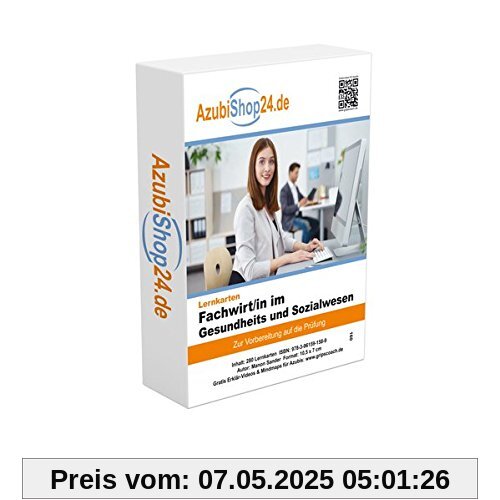 AzubiShop24.de Basis-Lernkarten Fachwirt/in im Gesundheits- und Sozialwesen: Erfolgreiche Prüfungsvorbereitung auf die Abschlussprüfung AzubiShop24.de Basis-Lernkarten Fachwirt/in im Gesundheits- und Sozialwesen: Erfolgreiche Prüfungsvorbereitung auf die Abschlussprüfung