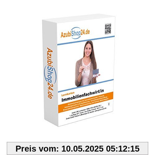 AzubiShop24.de Basis-Lernkarten Lernkarten Immobilienfachwirt/in: Erfolgreiche Prüfungsvorbereitung auf die Abschlussprüfung AzubiShop24.de Basis-Lernkarten Lernkarten Immobilienfachwirt/in: Erfolgreiche Prüfungsvorbereitung auf die Abschlussprüfung