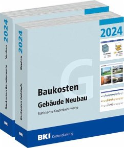 BKI Baukosten Gebäude + Bauelemente Neubau 2024 - Kombi Teil 1-2 von Müller Rudolf / RM Rudolf Müller Medien GmbH & Co. KG