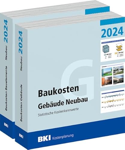 BKI Baukosten Gebäude + Bauelemente Neubau 2024 - Kombi Teil 1-2