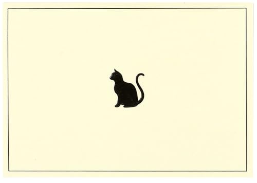 NOTE CARD BLACK CAT