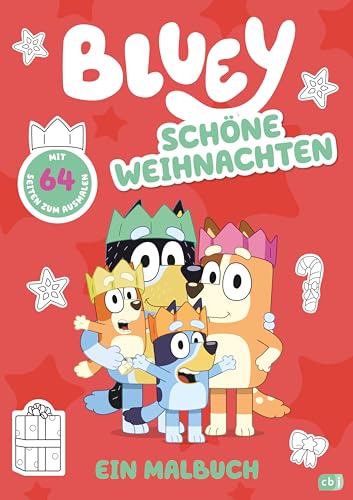 BLUEY – Schöne Weihnachten – Ein Malbuch: Mit 64 Seiten zum Ausmalen (BLUEY – Beschäftigung, Band 5) von cbj