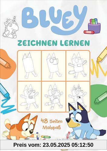 BLUEY – Zeichnen lernen: Mit 48 Seiten Zeichenspaß (BLUEY – Beschäftigung, Band 6)