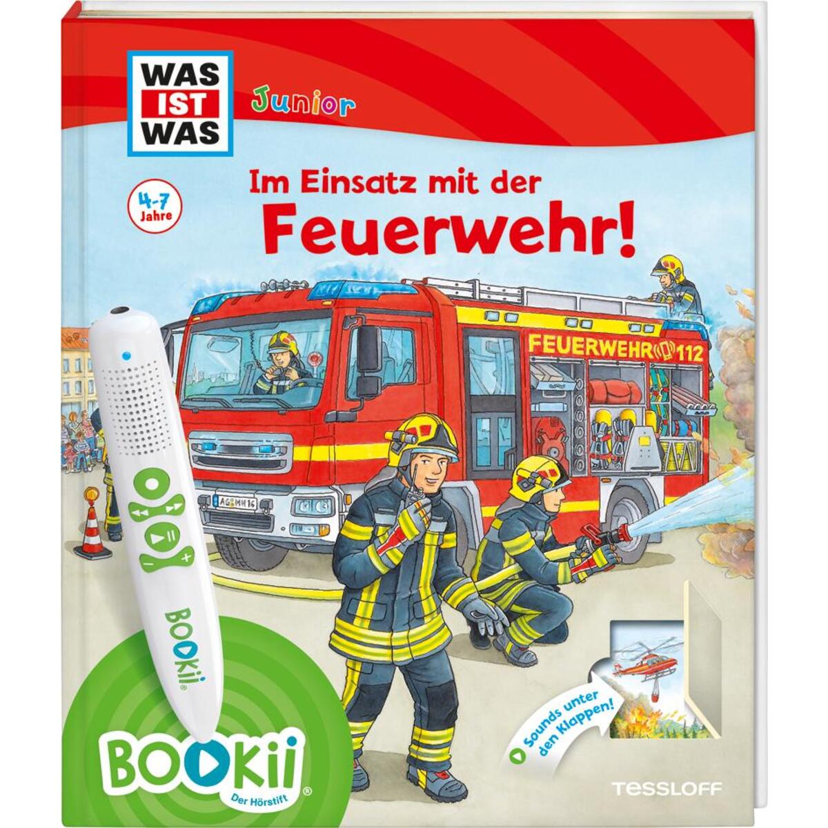 BOOKii® WAS IST WAS Junior Im Einsatz mit der Feuerwehr! von Tessloff Verlag