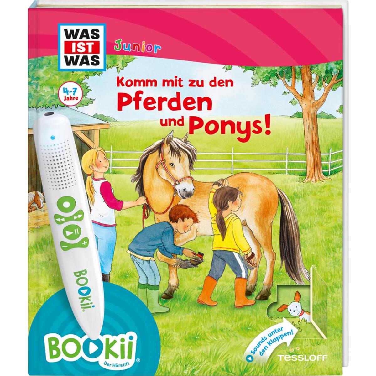 BOOKii® WAS IST WAS Junior Komm mit zu den Pferden und Ponys! von Tessloff Verlag