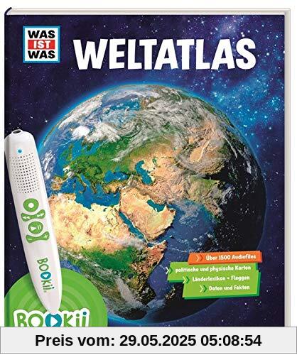 BOOKii® WAS IST WAS Weltatlas: Über 1800 Hörerlebnisse und mehr als 80 Karten, Länderlexikon mit Flaggen und Register
