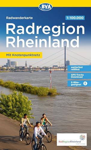 BVA Radwanderkarte Die schönsten Radtouren in der RadRegion Rheinland 1:100.000, reiß- und wetterfest, GPS-Tracks Download, E-Bike geeignet, mit ... Themenrouten (Radwanderkarte 1:100.000) von BVA BikeMedia