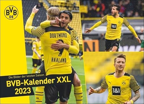 BVB Edition. Großer Wandkalender 2023. Einzigartiger Fotokalender mit allen Stars von Borussia Dortmund. Wandkalender XXL für Fußballfans. Querformat 68x49 cm von Heye