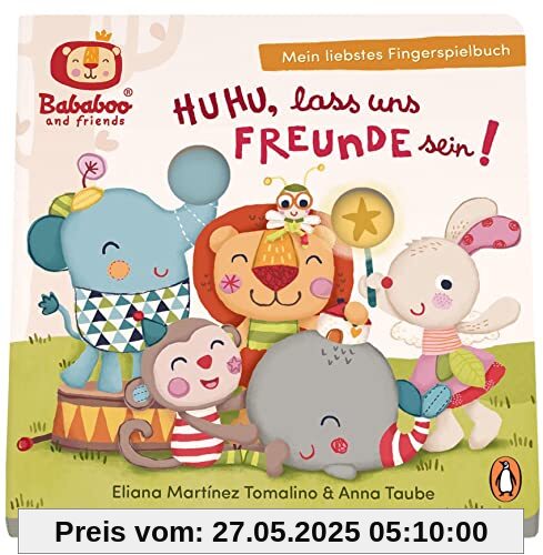 Bababoo and friends - Huhu, lass uns Freunde sein! - Mein liebstes Fingerspielbuch: Pappbilderbuch für Kinder ab 12 Monaten
