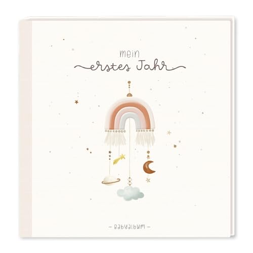 Baby-Album mit Stickerei Mein erstes Jahr: Babyalbum von Grafik Werkstatt "Das Original"