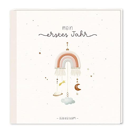 Baby-Album mit Stickerei Mein erstes Jahr: Babyalbum