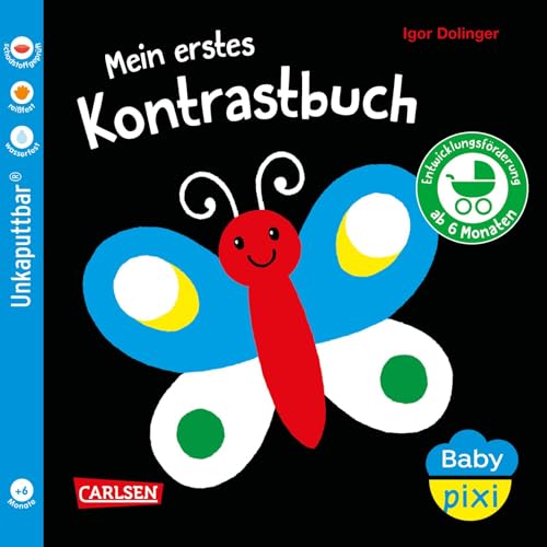 Baby Pixi (unkaputtbar) 157: Mein erstes Kontrastbuch ab 6 Monaten: Unzerstörbares Baby-Buch ab 6 Monaten – auch als Badebuch geeignet (157) von Carlsen