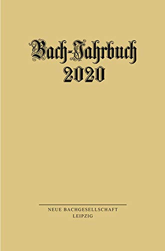 Bach-Jahrbuch 2020 von Evangelische Verlagsansta