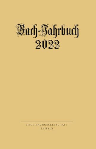 Bach-Jahrbuch 2022