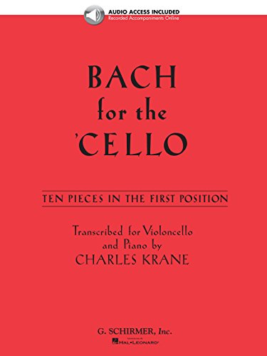 Bach for the Cello: 10 Easy Pieces in 1st Position (Book & CD)