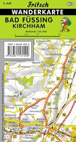 Bad Füssing, Kirchham: Wanderkarte (Fritsch Wanderkarten 1:35000) von Fritsch Landkartenverlag