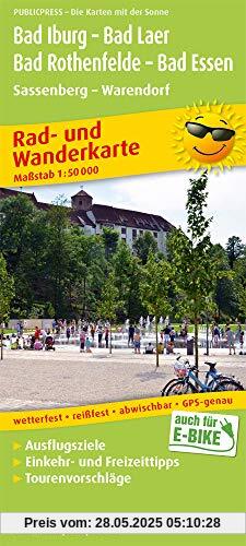 Bad Iburg - Bad Laer - Bad Rothenfelde - Bad Essen, Sassenberg - Warendorf: Rad- und Wanderkarte mit Ausflugszielen, Einkehr- & Freizeittipps, ... 1:50000 (Rad- und Wanderkarte / RuWK)