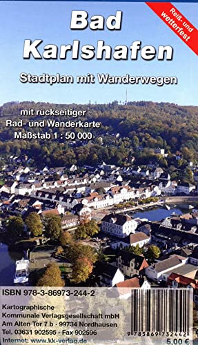 Bad Karlshafen: Stadtplan mit Wanderkarte (reiß- und wetterfest) von KKV
