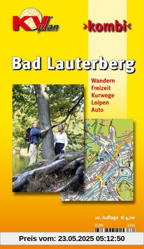 Bad Lauterberg: 1:10.000 Stadtplan mit Freizeitkarte, 1:20.000 mit allen Wanderwegen (KVplan Harz-Region)