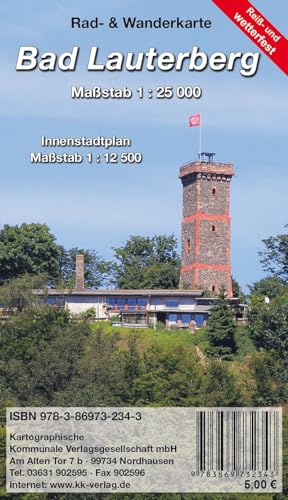Bad Lauterberg: Rad- und Wanderkarte mit Innenstadtplan von KKV