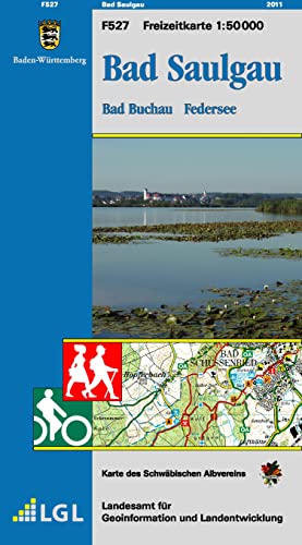 Bad Saulgau, Bad Buchau Federsee: Karte des Schwäbischen Albvereins: Bad Buchau, Federsee. Freizeitkarte mit Wander-, Radwegen und touristischer ... Informationen, Wander- und Radwanderungen) von LVA Baden-Wrttemberg