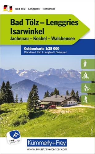 Bad Tölz - Lenggries - Isarwinkel Nr. 04 Outdoorkarte Deutschland 1:35 000: Jachenau, Kochel, Walchensee, water resistant, free Download mit HKF ... Outdoorkarten Deutschland, Band 4)