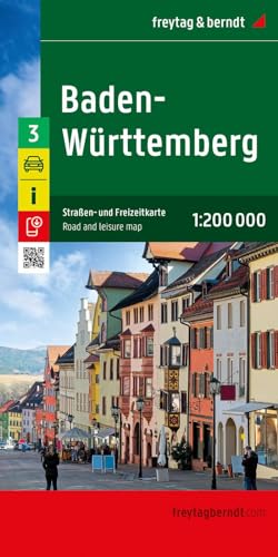 Baden-Württemberg, Straßen- und Freizeitkarte 1:200.000, freytag & berndt: 1:200,000 scale Map (freytag & berndt Auto + Freizeitkarten) von FREYTAG-BERNDT UND ARTARIA