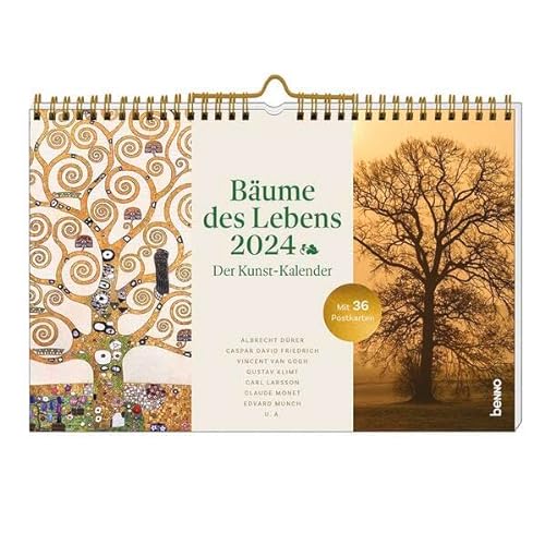 Bäume des Lebens 2024: Der Kunst-Kalender mit 36 Postkarten