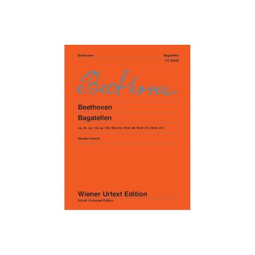 Bagatellen: Für Klavier zu zwei Händen. op.33,119,126;WoO52,56,216,214. Klavier. (Wiener Urtext Edition)