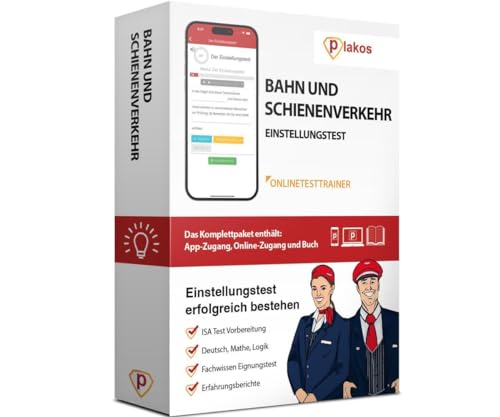 Einstellungstest Bahn und Schienenverkehr: Eignungstest für Zugbegleiter, Lokführer, Fahrdienstleiter & Gleisbauer | Online-Test, Psychologischer ... Allgemeinwissen, Konzentration Einstellungstest Bahn und Schienenverkehr: Eignungstest für Zugbegleiter, Lokführer, Fahrdienstleiter & Gleisbauer | Online-Test, Psychologischer ... Allgemeinwissen, Konzentration