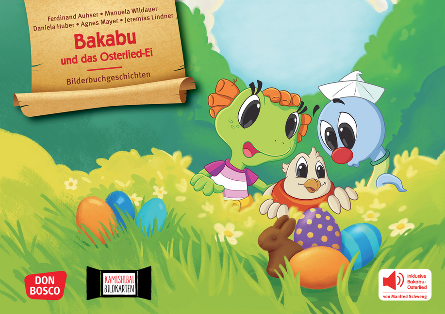 Bakabu auf der Suche nach dem Osterlied-Ei. Kamishibai Bildkartenset Bakabu auf der Suche nach dem Osterlied-Ei. Kamishibai Bildkartenset von Don Bosco Medien