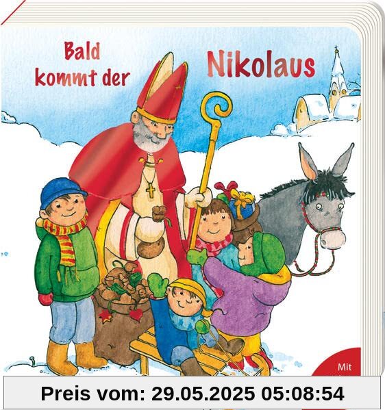 Bald kommt der Nikolaus (Pappbilderbücher mit Türchen)