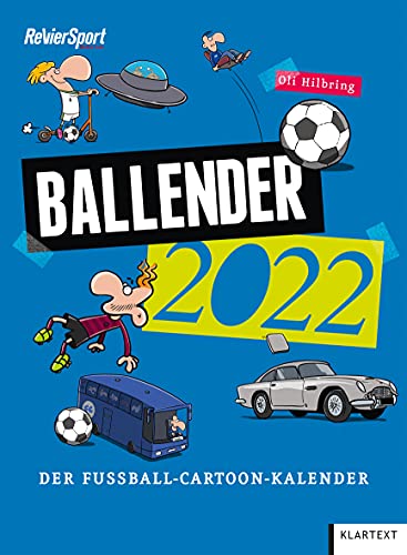 Ballender 2022: Der Fussball-Cartoon-Kalender von Klartext