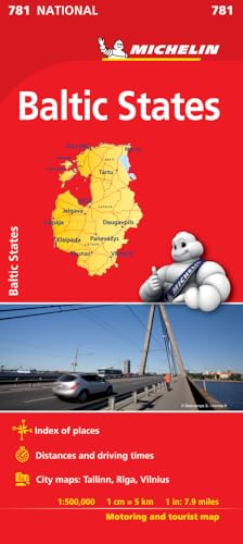 Baltic States - Michelin National Map 781: Map (Michelin National Maps, Band 781)