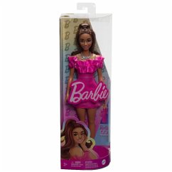 Barbie Fashionista Doll - Pink Ruffle Sleeves Dress von Mattel