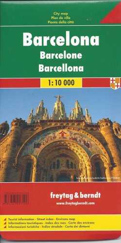 Barcelona, Stadtplan 1:10.000: Touristische Informationen, Straßenverzeichnis, Umgebungskarte (freytag & berndt Stadtpläne)