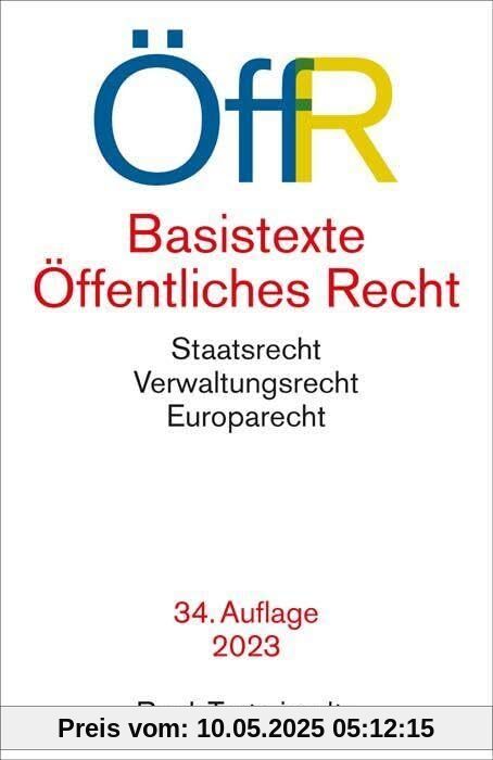 Basistexte Öffentliches Recht: Rechtsstand: 1. August 2023 (Beck-Texte im dtv)