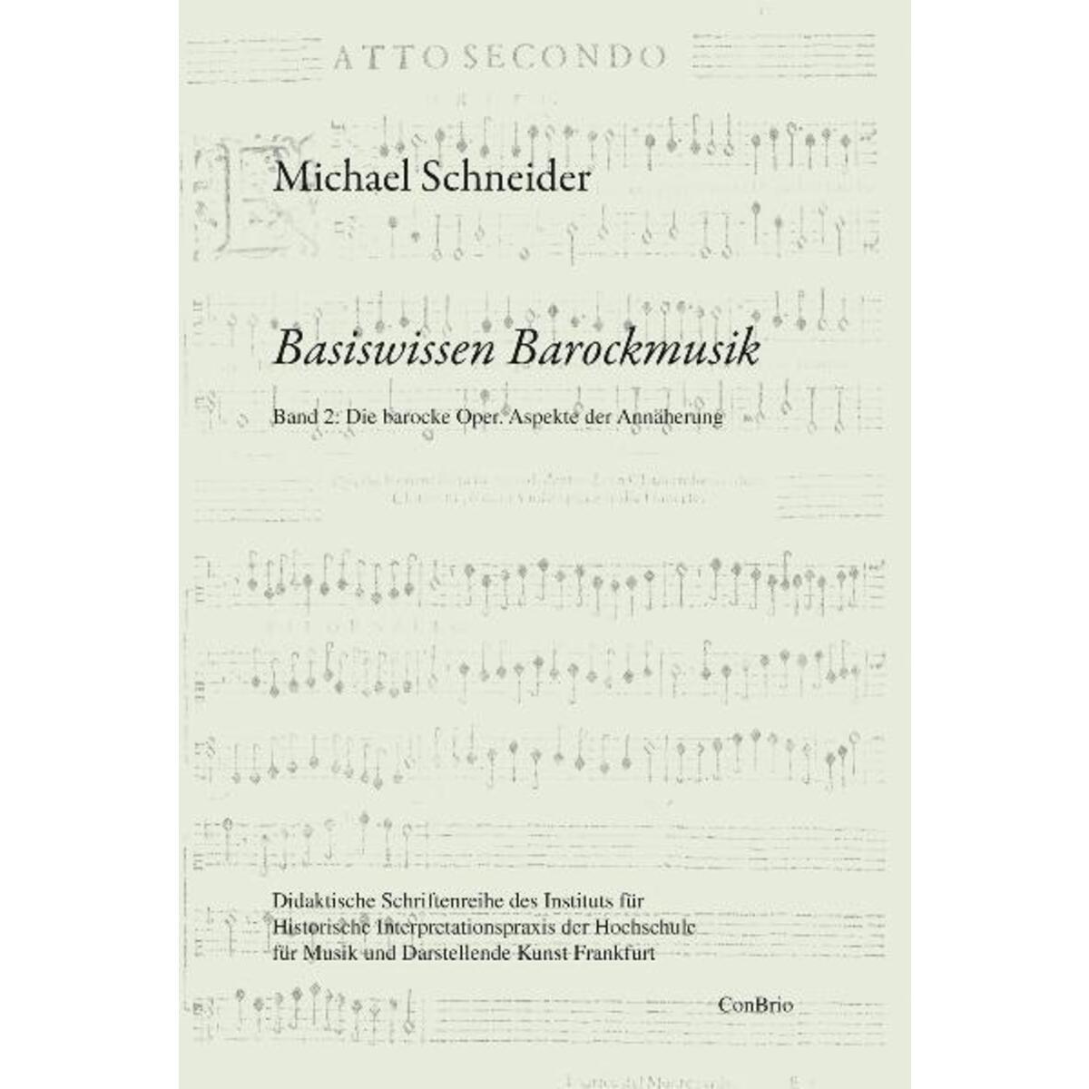 Basiswissen Barockmusik von Conbrio Verlagsges.Mbh