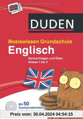Basiswissen Grundschule - Englisch: Nachschlagen und Üben 1. bis 4. Klasse