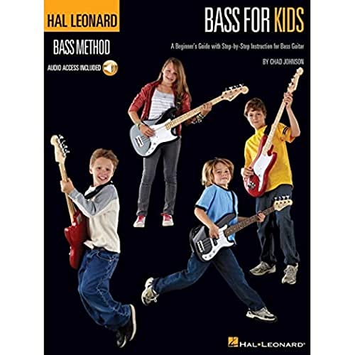 Bass For Kids (Book & Online Audio): Lehrmaterial für Bass-Gitarre (Hal Leonard Bass Method): A Beginner's Guide with Step-By-Step Instruction for Bass Guitar