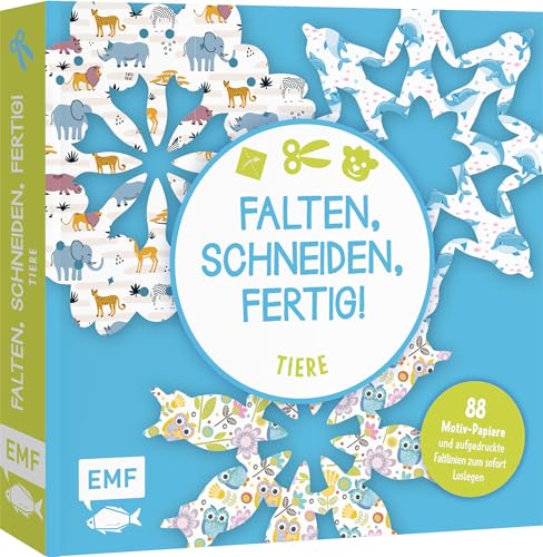 Bastelblock: Falten, Schneiden, fertig! - Tiere: Mit 88 Motiv-Papieren und aufgedruckten Falt- und Schnittlinien für 16 Modelle zum Sofort-Loslegen Bastelblock: Falten, Schneiden, fertig! - Tiere: Mit 88 Motiv-Papieren und aufgedruckten Falt- und Schnittlinien für 16 Modelle zum Sofort-Loslegen