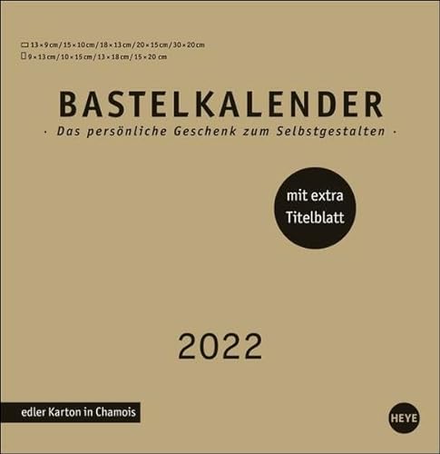 Bastelkalender gold groß Premium von Heye Kalender / Heye in Athesia Kalenderverlag