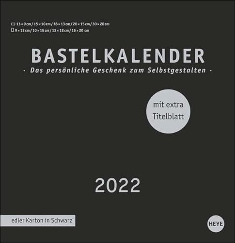 Bastelkalender schwarz groß Premium von Heye Kalender / Heye in Athesia Kalenderverlag