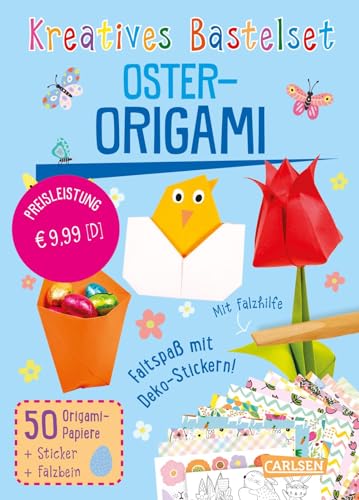 Bastelset für Kinder: Kreatives Bastelset: Oster-Origami: Bastelspaß zu Ostern mit vielen tollen Extras für Kinder ab 6 Jahren | Bastelkit mit buntem ... und Falzwerkzeug für Kinder ab 6 Jahren Bastelset für Kinder: Kreatives Bastelset: Oster-Origami: Bastelspaß zu Ostern mit vielen tollen Extras für Kinder ab 6 Jahren | Bastelkit mit buntem ... und Falzwerkzeug für Kinder ab 6 Jahren