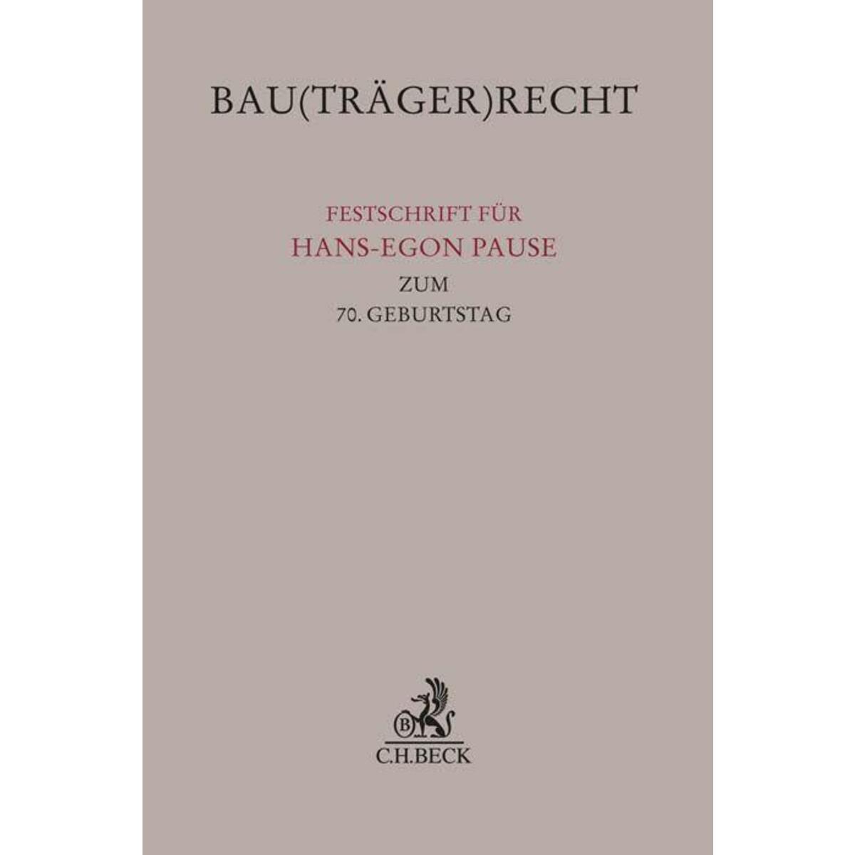 Bau(träger)recht von C.H. Beck