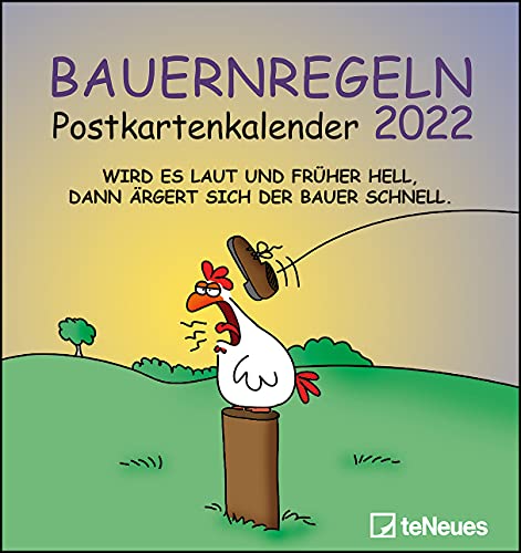 Bauernregeln 2022 - Postkarten-Kalender – Kalender-mit-Postkarten - zum-raustrennen - 16x17