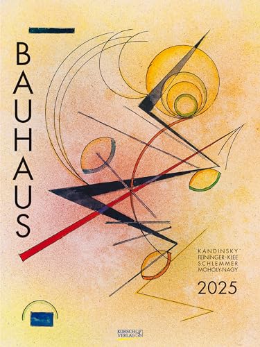 Bauhaus 2025: Großer Kunstkalender. Hochwertiger Wandkalender mit Meisterwerken des Bauhaus Stils. Kunst Gallery Format: 48 x 64 cm. von Korsch Verlag